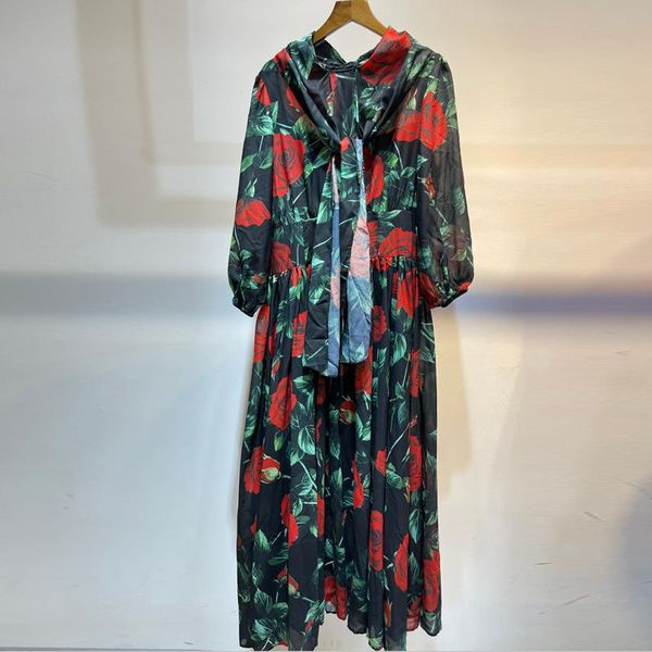 casual dresses red roosarosee spring summer 2022 women bow collar floral print long sleeve dress female vestidos robe femme, Black;gray
casual dresses red roosarosee spring summer 2022 women bow collar floral print long sleeve dress female vestidos robe femme, Black;gray