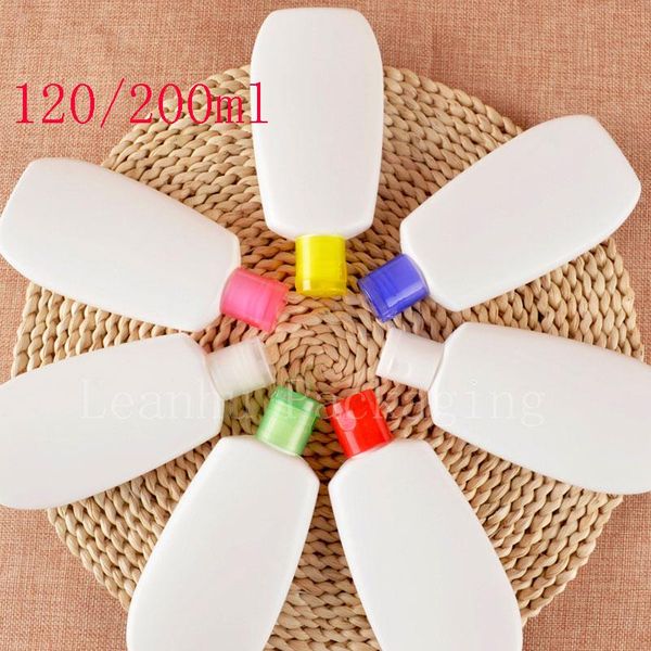120ml 200ml white empty shampoo personal care container colored flip cap flat plastic bottle ,lotion containers 30pc/ot
120ml 200ml white empty shampoo personal care container colored flip cap flat plastic bottle ,lotion containers 30pc/ot