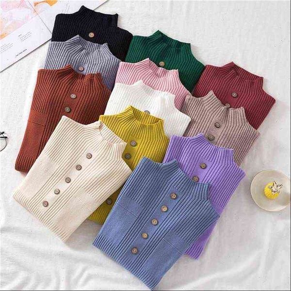 womens sweaters pullover women sweater autumn knitted button long sleeve half turtleneck female jumper elastic korean fashion blouse top, White;black
womens sweaters pullover women sweater autumn knitted button long sleeve half turtleneck female jumper elastic korean fashion blouse top, White;black