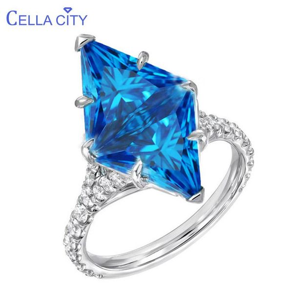 cluster rings cellacity geometry silver ring for women s925 fine jewelry rhombus gemstones aquamarine zircon exaggerated design engagement, Golden;silver
cluster rings cellacity geometry silver ring for women s925 fine jewelry rhombus gemstones aquamarine zircon exaggerated design engagement, Golden;silver