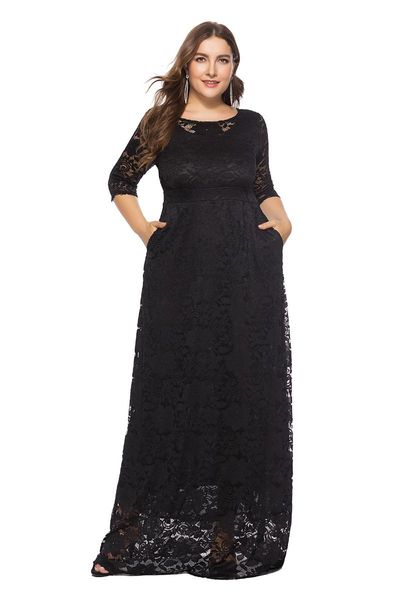 plus size dresses women clothing lace slim elegant banquet long dress black color 4xl 5xl 6xl
plus size dresses women clothing lace slim elegant banquet long dress black color 4xl 5xl 6xl