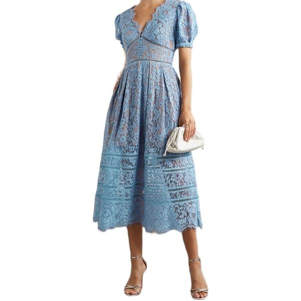 2021 new summer vintage red/blue hollow out lace maxi es for women runway designers v-neck long m75x, Black;gray
2021 new summer vintage red/blue hollow out lace maxi es for women runway designers v-neck long m75x, Black;gray