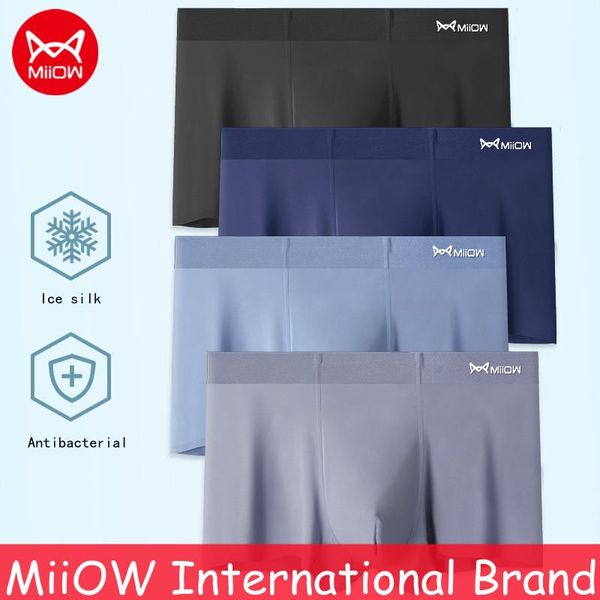 underpants miiow 4pcs seaweed antibacterial men's underwear 3pcs ice silk seamless boxers panties thin breathable boxer shorts, Black;white
underpants miiow 4pcs seaweed antibacterial men's underwear 3pcs ice silk seamless boxers panties thin breathable boxer shorts, Black;white