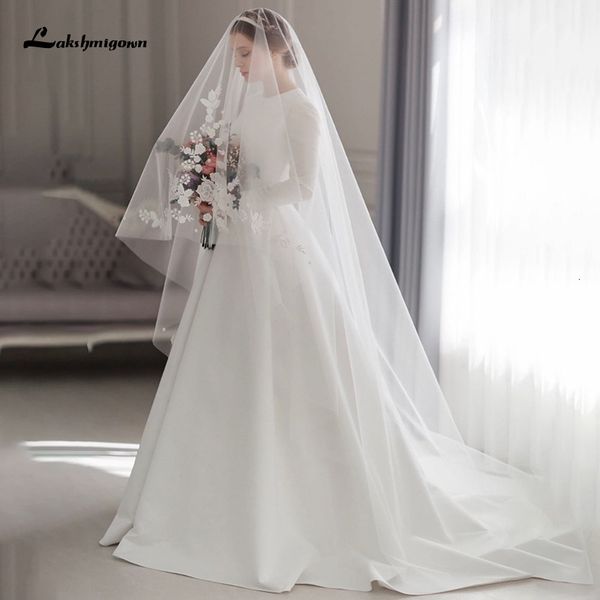 2021 new simple muslim wedding es with long sleeve genlik floor length elegant satin bridal gown vestido de novia jh84, White
2021 new simple muslim wedding es with long sleeve genlik floor length elegant satin bridal gown vestido de novia jh84, White