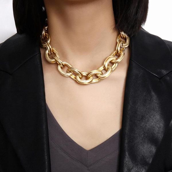 chokers punk exaggeration singlelayer choker necklace women chunky thick chain adjustable accessories jewelry girls party gift, Golden;silver
chokers punk exaggeration singlelayer choker necklace women chunky thick chain adjustable accessories jewelry girls party gift, Golden;silver