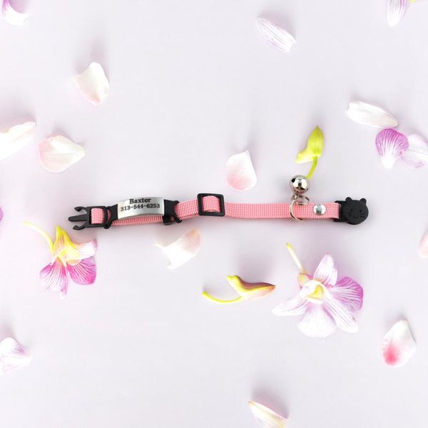cat collars & leads personalized custom cute with bell nylon adjustable collar can print exclusive name and phone number
cat collars & leads personalized custom cute with bell nylon adjustable collar can print exclusive name and phone number