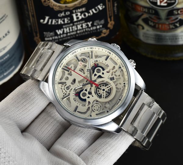 men fashion wristwatches luxury watch six stitches all dials work the brand sports chronograph automatic steel strap, Slivery;brown
men fashion wristwatches luxury watch six stitches all dials work the brand sports chronograph automatic steel strap, Slivery;brown