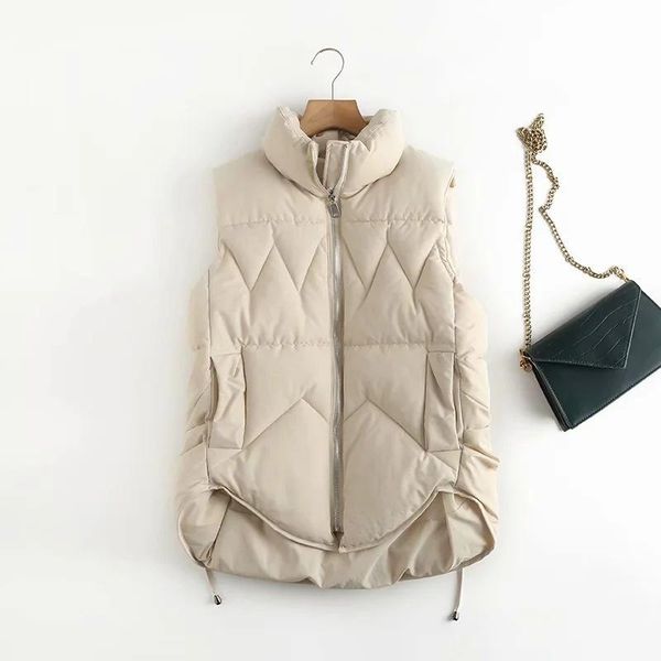 women's vests autumn winter cotton vest women ladies casual waistcoat female sleeveless jacket slim fit warm puffer coat clothing ae709, Black;white
women's vests autumn winter cotton vest women ladies casual waistcoat female sleeveless jacket slim fit warm puffer coat clothing ae709, Black;white