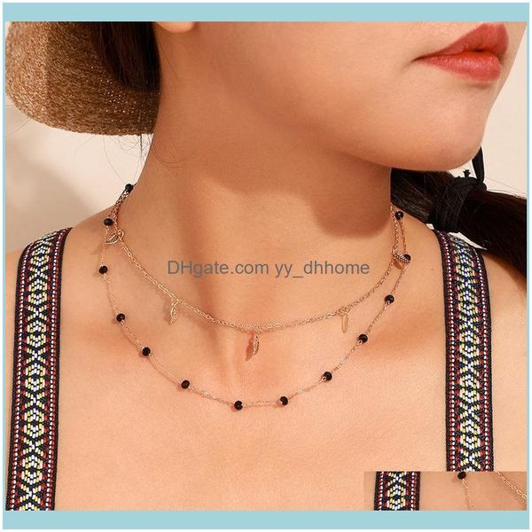 necklaces & pendants jewelryfashion jewelry black bead alloy leaf necklace chain multilayer womens chokers drop delivery 2021 o0c2l, Golden;silver
necklaces & pendants jewelryfashion jewelry black bead alloy leaf necklace chain multilayer womens chokers drop delivery 2021 o0c2l, Golden;silver