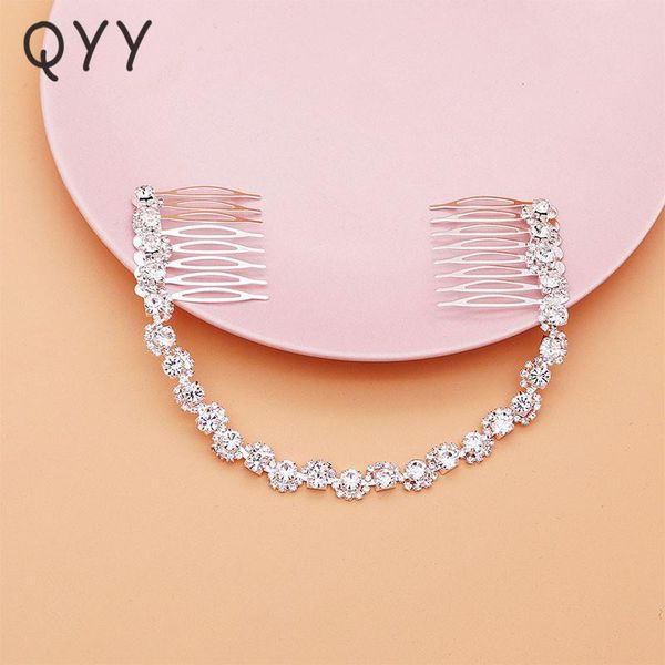 hair clips & barrettes qyy bridal wedding accessories rhinestone headbands for women silver color combs party bride headpiece ornaments gift, Golden;silver
hair clips & barrettes qyy bridal wedding accessories rhinestone headbands for women silver color combs party bride headpiece ornaments gift, Golden;silver