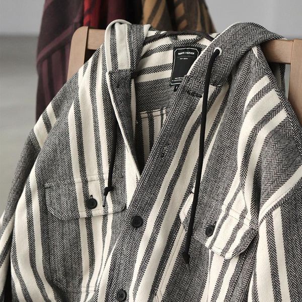men's casual shirts autumn and winter coat japanese retro herringbone loose off shoulder fold wear fashion out shirt work hoodie, White;black
men's casual shirts autumn and winter coat japanese retro herringbone loose off shoulder fold wear fashion out shirt work hoodie, White;black