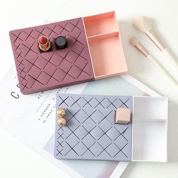 jewelry pouches, bags table lipstick collection box silicone finishing shelf compartment storage organizer, Pink;blue
jewelry pouches, bags table lipstick collection box silicone finishing shelf compartment storage organizer, Pink;blue