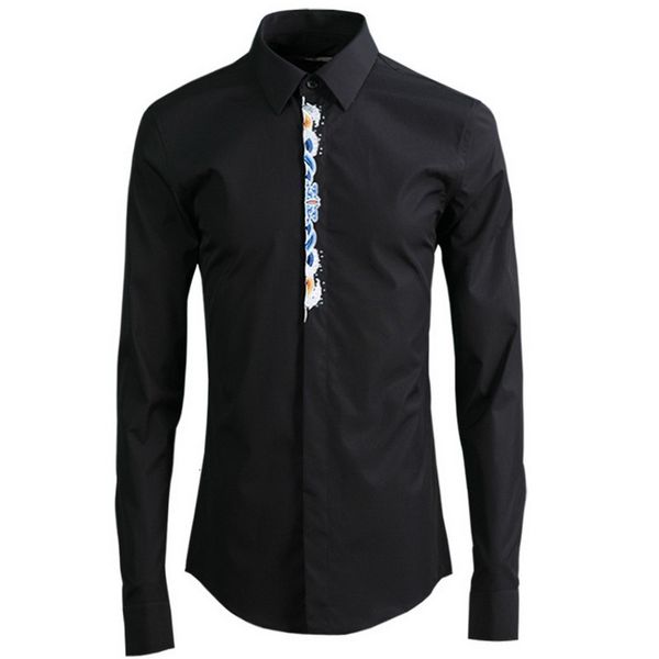 2021 new design long-sleeved solid black men brand business fashion mens shirts summer spring shirt male xm17, White;black
2021 new design long-sleeved solid black men brand business fashion mens shirts summer spring shirt male xm17, White;black