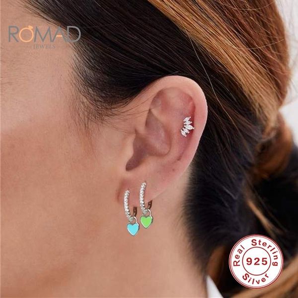 stud romad real 925 sterling silver heart-shaped earrings for women charms zircon earring fine jewelry pendientes mujer, Golden;silver
stud romad real 925 sterling silver heart-shaped earrings for women charms zircon earring fine jewelry pendientes mujer, Golden;silver