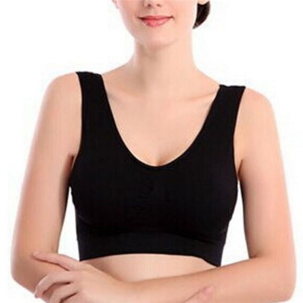 1pc women lady yoga vest black white nude seamless fitness sports bra gym underwear push up breathable sports bra, White;black
1pc women lady yoga vest black white nude seamless fitness sports bra gym underwear push up breathable sports bra, White;black