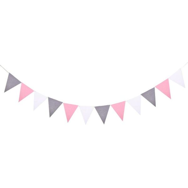 party decoration 8m 18 flags grey pink white felt pennants non woven fabric bunting happy birthday banner easter supplies
party decoration 8m 18 flags grey pink white felt pennants non woven fabric bunting happy birthday banner easter supplies