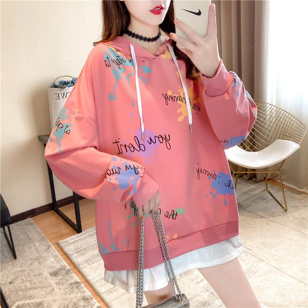 2021 new women spring autumn fashion print casual hoodies mid length fake tow oversized hooded sweatshirt 3sbk, Black
2021 new women spring autumn fashion print casual hoodies mid length fake tow oversized hooded sweatshirt 3sbk, Black