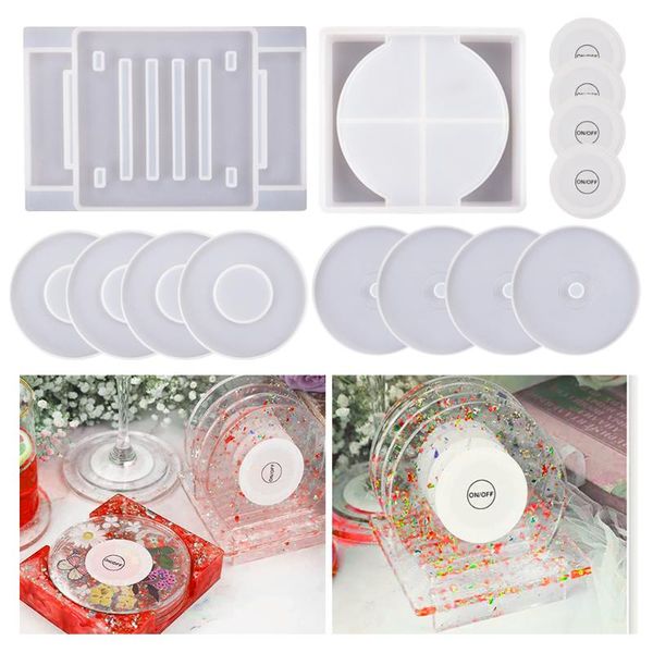 craft tools 14pcs led round set epoxy resin mold cup mat holder silicone mould diy crafts luminous kit casting
craft tools 14pcs led round set epoxy resin mold cup mat holder silicone mould diy crafts luminous kit casting