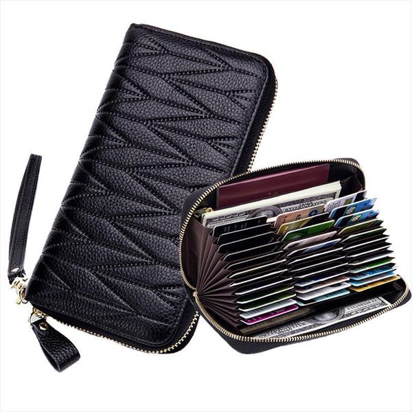 rfid wallet for women genuine leather female travel purse zipper womens 36 card holder, Red;black
rfid wallet for women genuine leather female travel purse zipper womens 36 card holder, Red;black