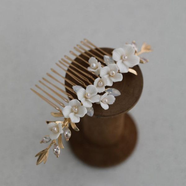 hair clips & barrettes floralbride alloy leaf ceram flower rhinestones zircon freshwater pearls bridal comb wedding accessories women jewelr, Golden;silver
hair clips & barrettes floralbride alloy leaf ceram flower rhinestones zircon freshwater pearls bridal comb wedding accessories women jewelr, Golden;silver