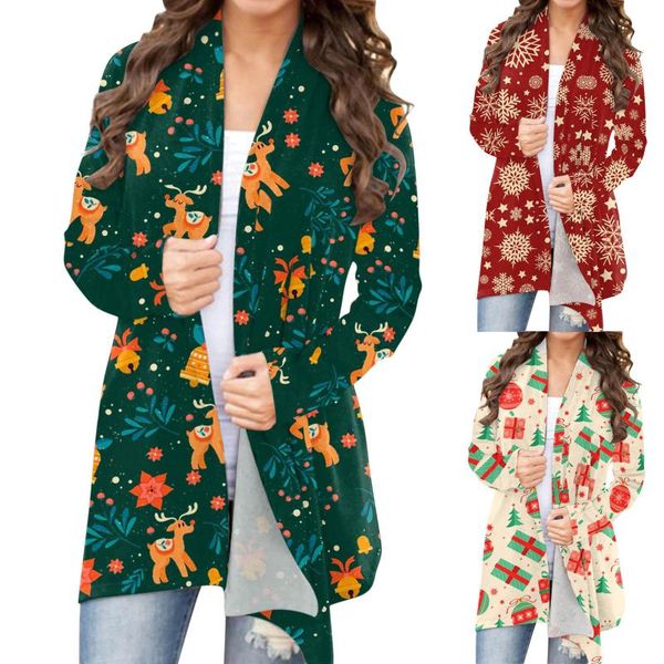 women's knits & tees autumn winter open front cardigan coat fashion woman long sleeve christmas loose outerwear printing blouse 2021, White
women's knits & tees autumn winter open front cardigan coat fashion woman long sleeve christmas loose outerwear printing blouse 2021, White