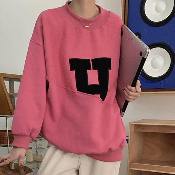 women's hoodies & sweatshirts gothic stitching crewneck sweatshirt autumn winter 2021 loose embroidery casual long-sleeved hip hop sud, Black
women's hoodies & sweatshirts gothic stitching crewneck sweatshirt autumn winter 2021 loose embroidery casual long-sleeved hip hop sud, Black