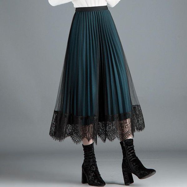skirts spring summer women skirt high waist elegant mesh lace patchwork pleated casual reversible wear tulle f2696, Black
skirts spring summer women skirt high waist elegant mesh lace patchwork pleated casual reversible wear tulle f2696, Black