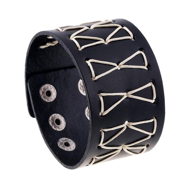 bangle jessingshow vintage punk genuine leather bracelet for men wide retro wrap bracelets female male trendy jewelry gift, Black
bangle jessingshow vintage punk genuine leather bracelet for men wide retro wrap bracelets female male trendy jewelry gift, Black