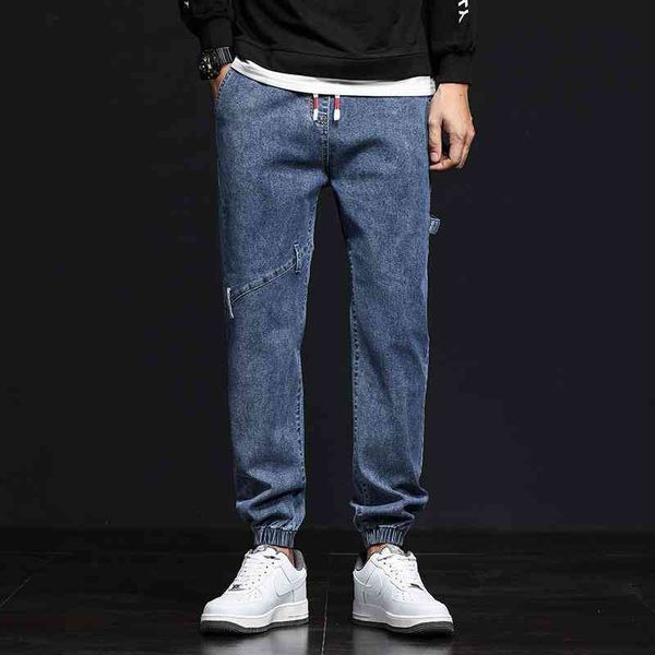 work clothes jeans men's fashion brand fat man large loose bound feet plus increase autumn elastic waist versatile harlan pants, Blue
work clothes jeans men's fashion brand fat man large loose bound feet plus increase autumn elastic waist versatile harlan pants, Blue
