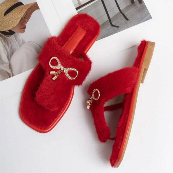 slippers fashion red women shoes 2022 autumn brown flat non-slip sandals ladies casual furry female flip flops plus size, Black
slippers fashion red women shoes 2022 autumn brown flat non-slip sandals ladies casual furry female flip flops plus size, Black