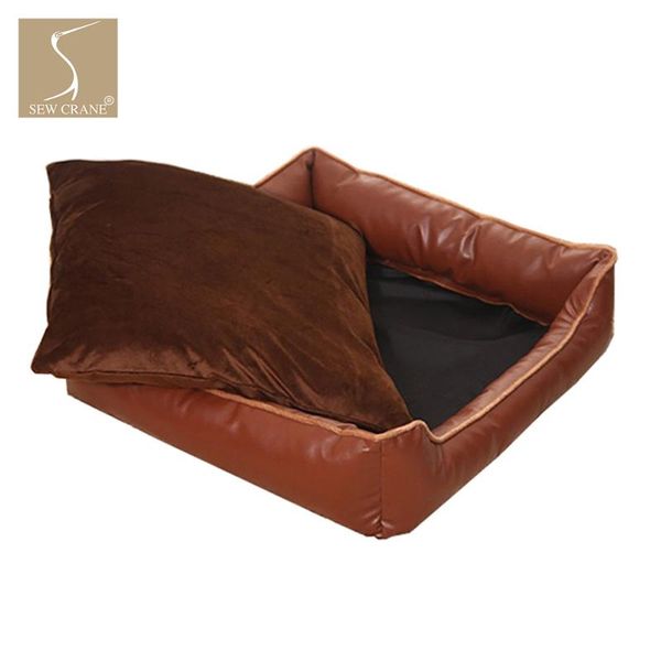 pet bed pu faux leather square dog bed puppy nest cat sleeping basket with heating pad
pet bed pu faux leather square dog bed puppy nest cat sleeping basket with heating pad