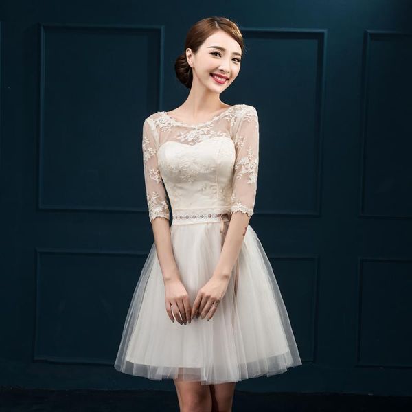 party dresses 2021 short evening with half sleeves elegant bride gown backless ball prom homecoming/graduation formal dress, White;black
party dresses 2021 short evening with half sleeves elegant bride gown backless ball prom homecoming/graduation formal dress, White;black