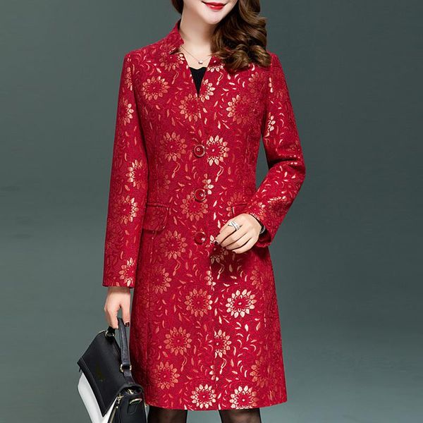 women's trench coats spring 2021 arrival women red blue dobby flower coat , overcoat for woman womens elegant slim cardigan long, Tan;black
women's trench coats spring 2021 arrival women red blue dobby flower coat , overcoat for woman womens elegant slim cardigan long, Tan;black