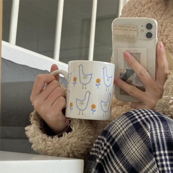 mugs korean style cups 300ml vintage cute duck cream blue ceramic mug girl coffee milk breakfast couple's kitchen accessories
mugs korean style cups 300ml vintage cute duck cream blue ceramic mug girl coffee milk breakfast couple's kitchen accessories
