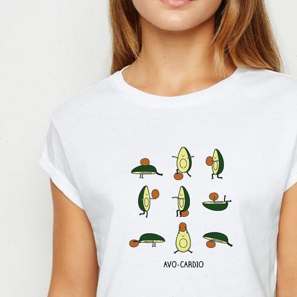 new t shirt female avocado tshirt oversize spring summer tee shirt cute and creative printing round neck t shirts, White
new t shirt female avocado tshirt oversize spring summer tee shirt cute and creative printing round neck t shirts, White