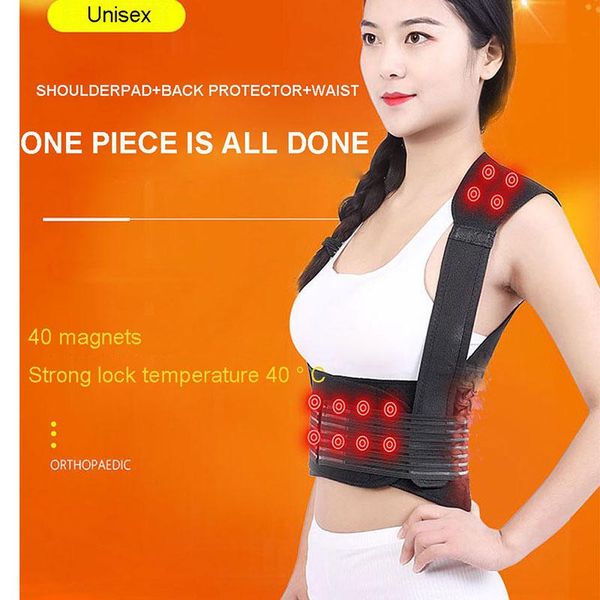 women's vests tourmaline self-heating brace support belt back posture corrector spine shoulder lumbar correction, Black;white
women's vests tourmaline self-heating brace support belt back posture corrector spine shoulder lumbar correction, Black;white