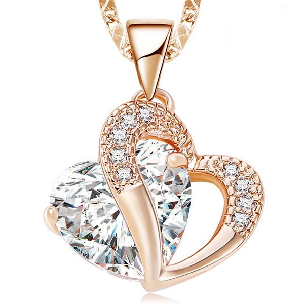 pendant necklaces chic original double layers heart shape crystal rhinestone necklace for women girls party wedding charm collier, Silver
pendant necklaces chic original double layers heart shape crystal rhinestone necklace for women girls party wedding charm collier, Silver