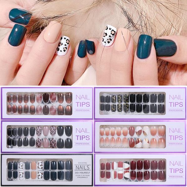 false nails 30pcs/box detachable full cover candy color leopard pattern ballerina fake nail fashion wearable art tool, Red;gold
false nails 30pcs/box detachable full cover candy color leopard pattern ballerina fake nail fashion wearable art tool, Red;gold