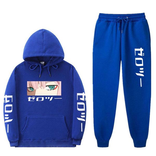 men's tracksuits autumn winter woman sets 2 pieces zero two hoodie darling in the franxx tracksuit sweatshirt+drawstring pants, Gray
men's tracksuits autumn winter woman sets 2 pieces zero two hoodie darling in the franxx tracksuit sweatshirt+drawstring pants, Gray