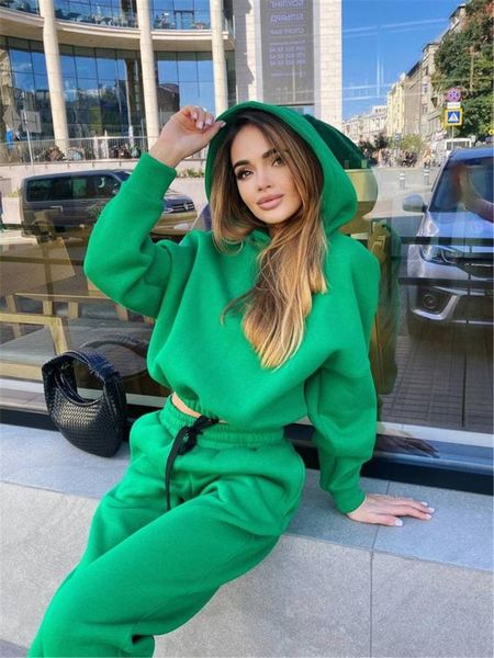 women's two piece pants tracksuits hooded sweatshirts autumn winter fleece hoodies solid pullovers jackets sport set, White
women's two piece pants tracksuits hooded sweatshirts autumn winter fleece hoodies solid pullovers jackets sport set, White