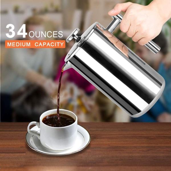 coffee pots french press tea maker - stainless steel pot vacuum isnulated portable glass brewer
coffee pots french press tea maker - stainless steel pot vacuum isnulated portable glass brewer