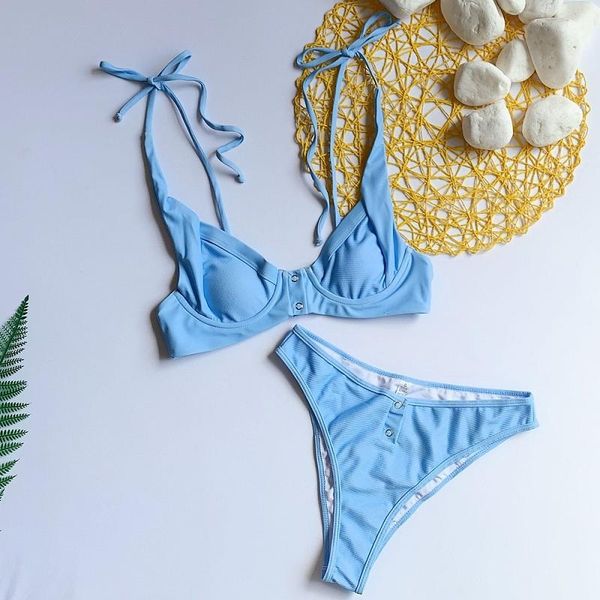 muxilove 019 new female dark buckle swimsuit solid color two-pieces bikini sets steel support swimsuit bathung suit beach
muxilove 019 new female dark buckle swimsuit solid color two-pieces bikini sets steel support swimsuit bathung suit beach