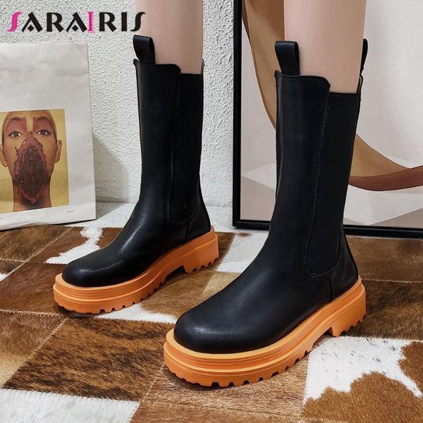 boots sarairis elegant platform low heel slip-on high women trendy brand design ankle shoes woman, Black
boots sarairis elegant platform low heel slip-on high women trendy brand design ankle shoes woman, Black