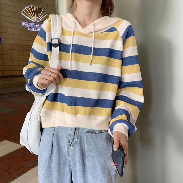 women's hoodies & sweatshirts all-match loose vintage fashion striped thin female student ins cotton sweet harajuku casual ladies sweat, Black
women's hoodies & sweatshirts all-match loose vintage fashion striped thin female student ins cotton sweet harajuku casual ladies sweat, Black