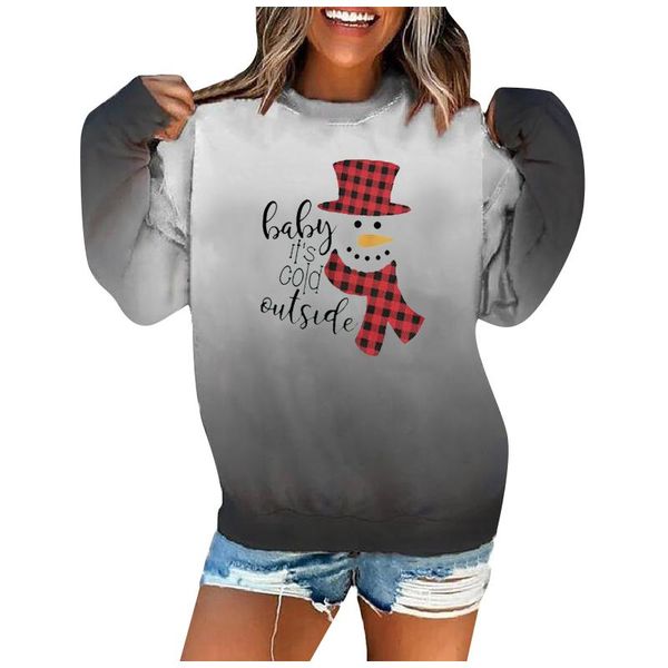 women's blouses & shirts 5xl plus size christmas printed blouse women autumn winter gradient long-sleeved o=neck shirt blusas chemise f, White
women's blouses & shirts 5xl plus size christmas printed blouse women autumn winter gradient long-sleeved o=neck shirt blusas chemise f, White