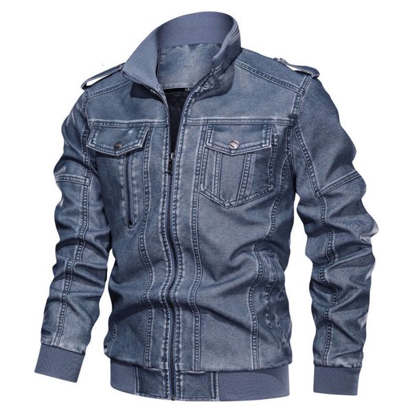pu clothes washed to make old locomotive leather jacket men's large coat, Black;brown
pu clothes washed to make old locomotive leather jacket men's large coat, Black;brown
