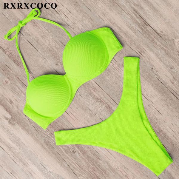 one-piece suits rxrxcoco bikini swimwear women swimsuit 2021 ribbed brazilian set push up bathing suit female summer beach wear biquini
one-piece suits rxrxcoco bikini swimwear women swimsuit 2021 ribbed brazilian set push up bathing suit female summer beach wear biquini