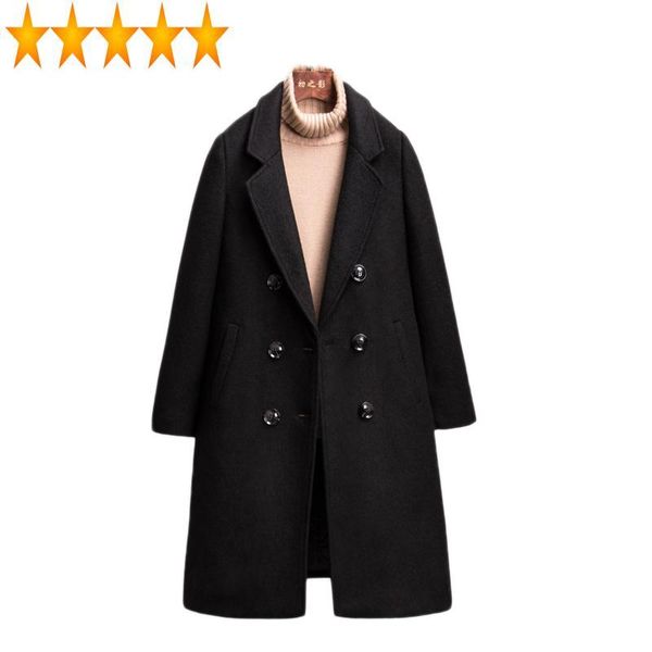 women's wool & blends female black winter woolen coat women long jackets double breasted outwear coats abrigos mujer invierno 2021 kj21
women's wool & blends female black winter woolen coat women long jackets double breasted outwear coats abrigos mujer invierno 2021 kj21