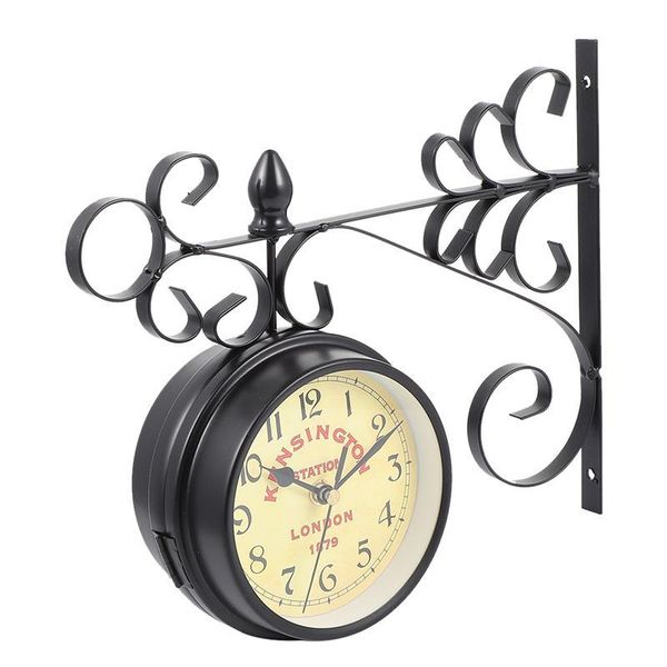 european iron art clock retro wall clock double sided quartz corridor decoration clocks wall art home decor
european iron art clock retro wall clock double sided quartz corridor decoration clocks wall art home decor