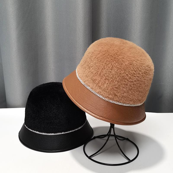 luxury stingy brim hats middle-aged and elderly women versatile waterproof mink wool bucket hat plush fisherman warm thickened basin hat, Blue;gray
luxury stingy brim hats middle-aged and elderly women versatile waterproof mink wool bucket hat plush fisherman warm thickened basin hat, Blue;gray